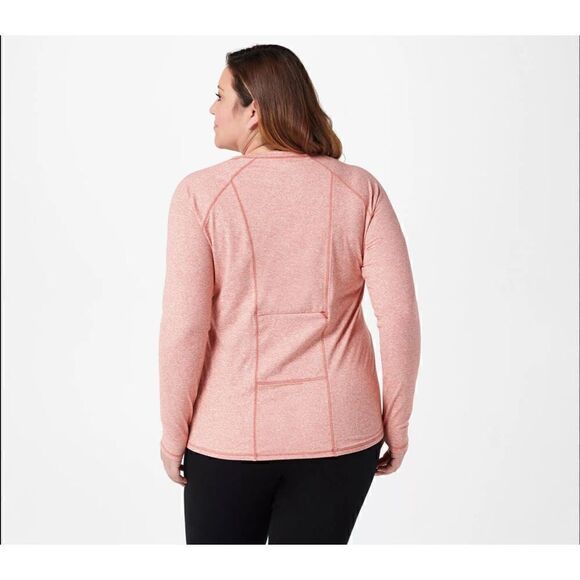 NWOT As Is Zuda Z-Ultrasoft Long Sleeve Layering Top Back Pocket XL - Picture 2 of 6